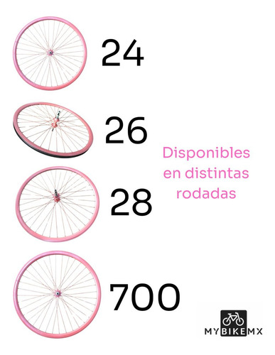 Rines Mybikemx Aerodinámicos Rosa Perlado 36 Agujeros