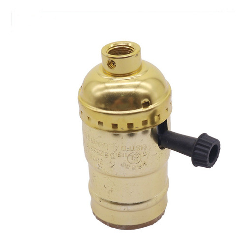 Soquete Pendente E27 Antigo Retro Vintage Cor Dourado 110v/220v