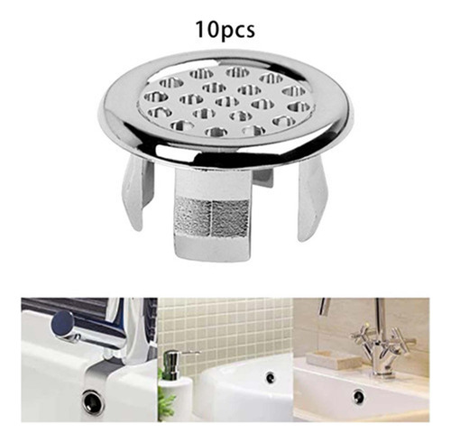 A 10 Anillos De Desbordamiento For Fregadero De Baño,