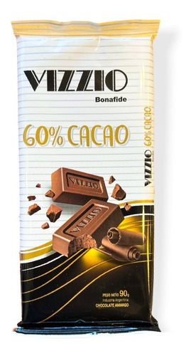 Chocolate Vizzio 60% Cacao Promo 90gr  Barata La Golosineria