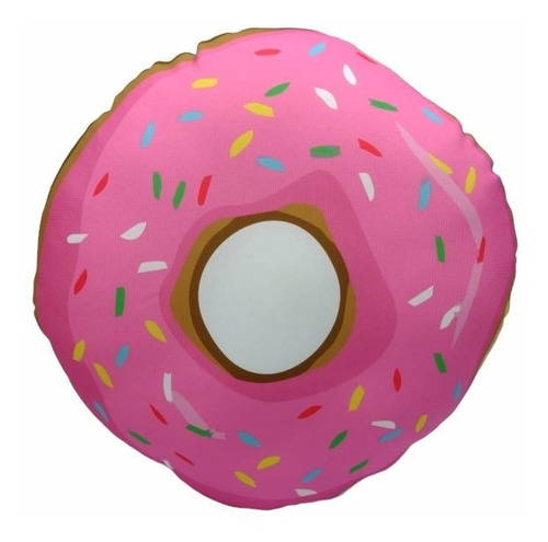 Almohadón Estampado Dona Donuts 40cm De Diámetro