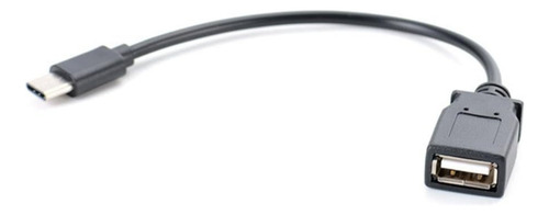 Adaptador Conexión Usb A Hembra A Usb C Macho Negro