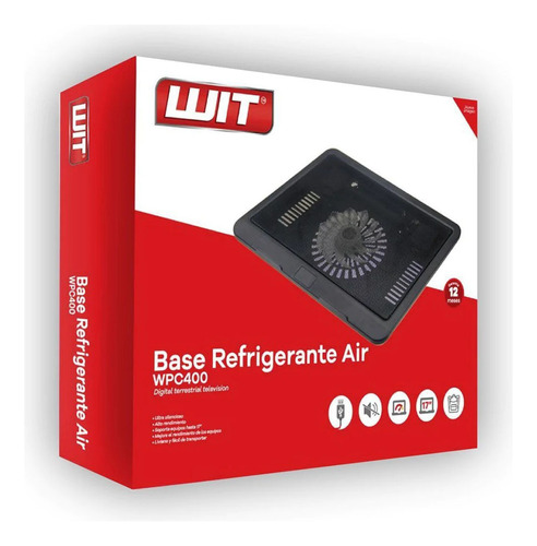 Base Refrigerante Portátil Ventilador Wi