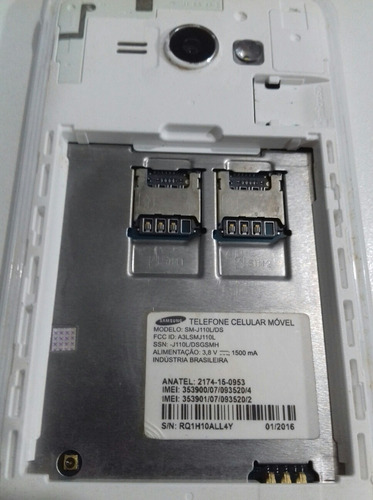 Celular Samsung Galaxy J1 Ace -j110l/ds C/defeitos P/ Pecas