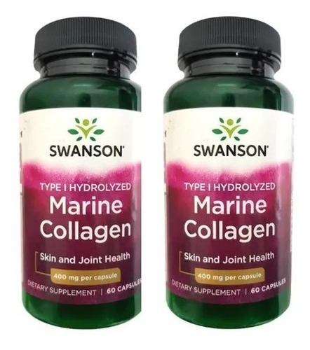 Marine Collagen Colageno Marino 400mg Pack 2x Envio Gratis