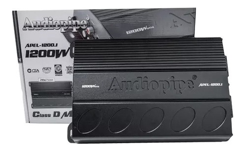 Potencia Amplificador Audiopipe Apel 1200.1 D  Monoblock