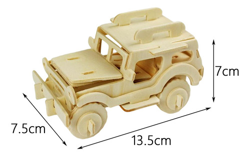 Kit De Modelo De Coche De Rompecabezas De Todoterreno