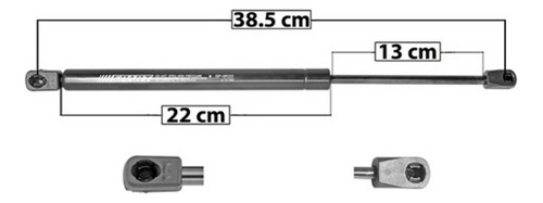 Amortiguador Vidrio Derecho/piloto Jeep Grand Cherokee Del