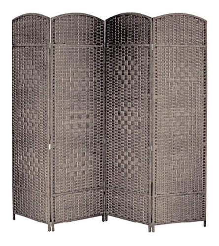 Imagen 1 de 1 de Biombo 4 Paneles En Rattan