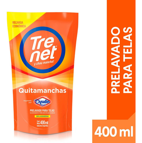 Repuesto Quitamanchas Ropa Trenet Oxi Spumator 400 Ml