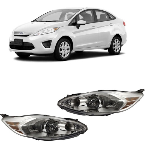 Juego De Opticas Ford Fiesta Kinetic 2010 2011 2012 2013