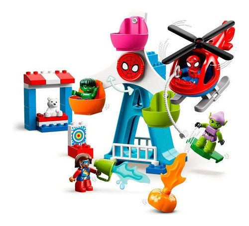 Homem-aranha E Amigos: Parque De Diversões 10963 - Lego