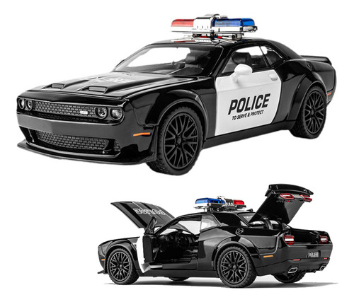Dodge Challenger Srt Policía Car Versión Con Base Expositora