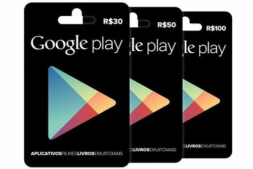 Cartão Gift Card Google Play Brasil R$ 15 Reais Android