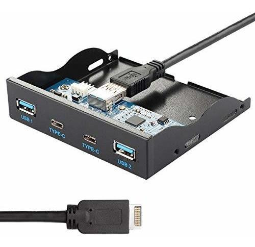 Cablecc Usb ***** Cabecera De Panel Frontal A Usb-c Y Usb **