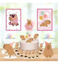 Comprar Kit Festa Só Um Bolinho Capivara Capybara Enviar Nomeu002Fidade