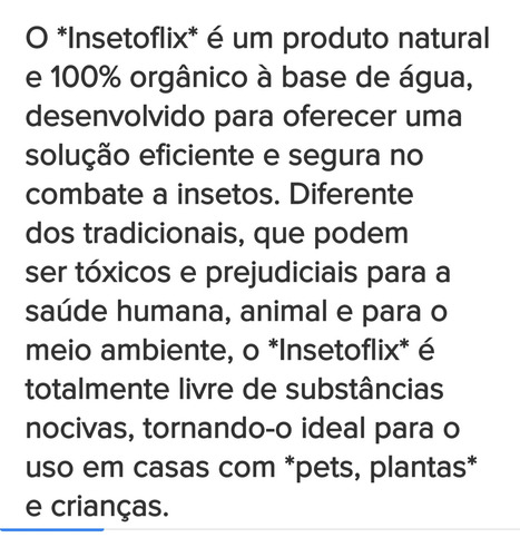 Insetoflix Orgânico