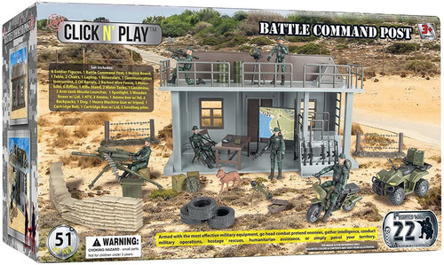 Click N Play Figura De Acción Del Ejército Y Juego Militar C