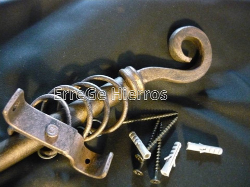 Accesorios Hierro Cortinas Barrales Kit 2.50mt