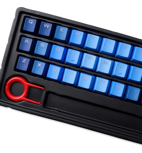 Color De Gradiente Keycap 37 Pbt Inyección De Doble Disparo