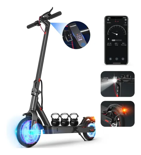 Scooter Eléctrico Patin Plegable I8 30km/h Motor 500w