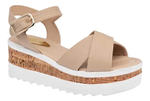 Sandalias Mujer Lady One Gr 6237 Beige 108 917 Meses sin intereses