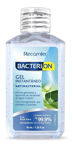 Alcohol gel Bacterion Antibacterial fragancia a suave & agradable con dosificador