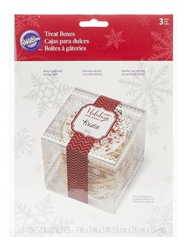 Wilton 415-2612 3 Count Christmas Holiday Sweet Swap Cajas