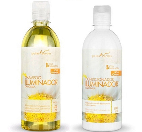 Kit Shampoo E Condicionador Iluminador Cabelos Claros 500ml