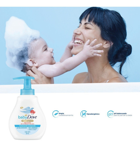Jabón Líquido Baby Dove Humectación Enriquecida Con Dosifica