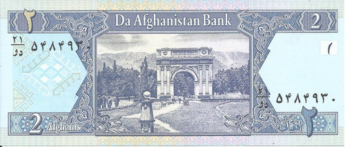 Afganistan 2 Afghanis 2002