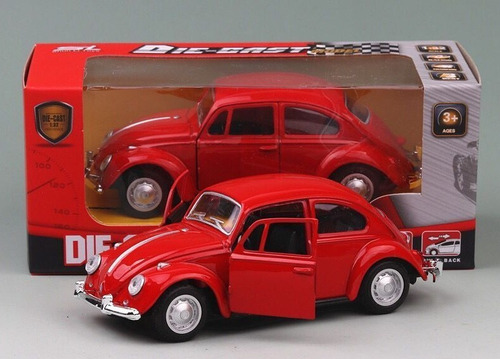 Auto De Colección Volkswagen Escarabajo, Escala 1:36, 12 Cm.