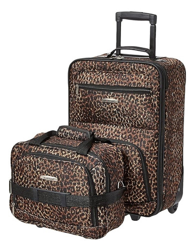 Rockland ® Maleta De Viaje Y Equipaje De Mano Leopardo 54cm Color Marrón Leopard