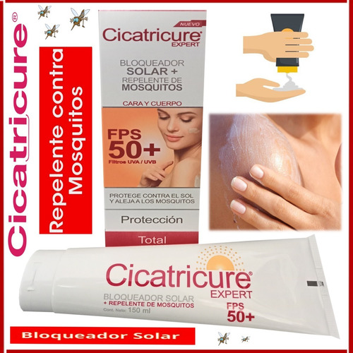 Protector Solar Cicatricure Expert Antimosquitos Fps 50 125g