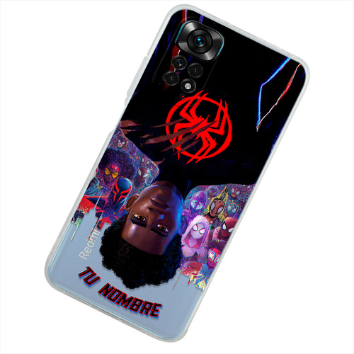 Funda Para Xiaomi Spiderman Miles Personalizado Tu Nombre