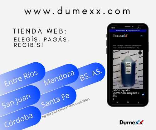 Imagen 3 de 10 de Dumexx Química Productos De Limpieza Concentrados Y Listos.