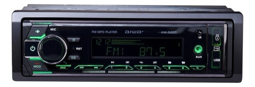 Radio para carro Aiwa AW-5880 con USB, bluetooth y lector de tarjeta SD