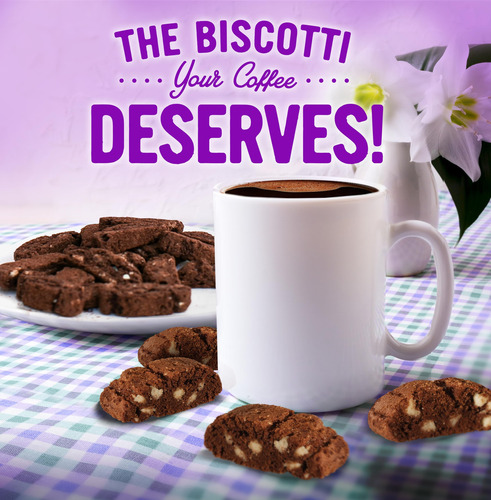 Galletas Italianas Biscotti Brownie Chocolate Crujiente 100g