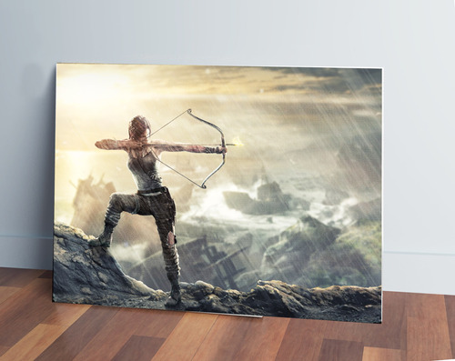 Cuadro 321 Tomb Raider 50x70 Mdf Memoestampados