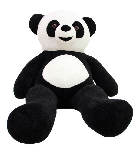 Urso Panda Grande De Pelúcia 1,20 Metros 120cm Já Vai Cheio