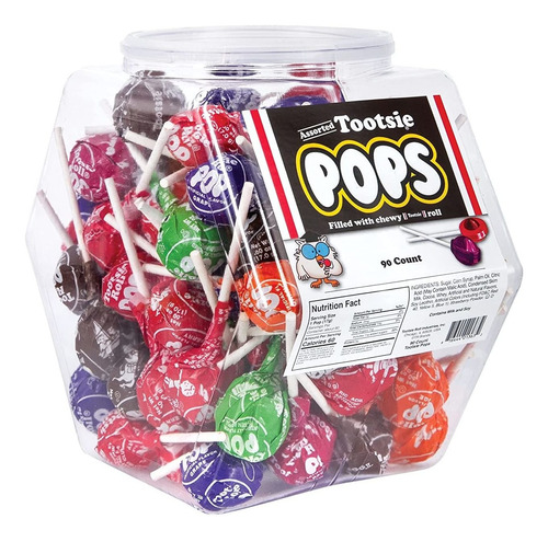 Tootsie Roll Pops Paquete Variado Caramelo A Granel | 90 Pal