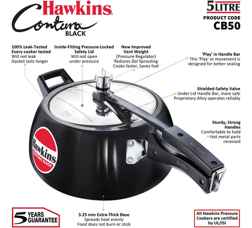 Ollas A Presion Hawkins Cb50 Anodized Duro, 5 L