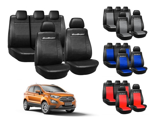 Fundas Cubre Asientos P/ Ford Ecosport 2013/.. Eco Colores