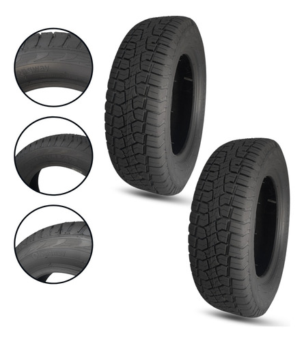 Kit 2 Pneus 175/70r14 P400 Atr 84t Aro 14 Longway Inmetro