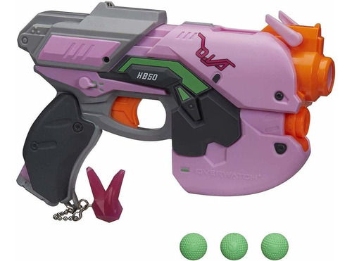 Pistola Juguete Nerf Overwatch D.va Rival Blaster Con 3  Nfr