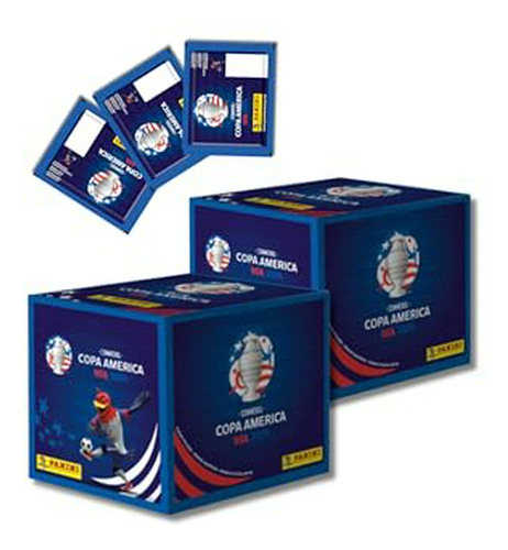 Caja De Pegatinas Panini® Copa América 2024 Usa - 500 En Tot