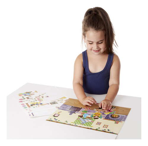 Bloc Adhesivo Reutilizable Melissa & Doug Fairies Con Más De