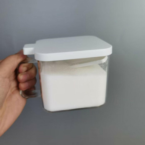 6 Contenedor De Condimentos Con Tapa De Cucharas A Prueba De