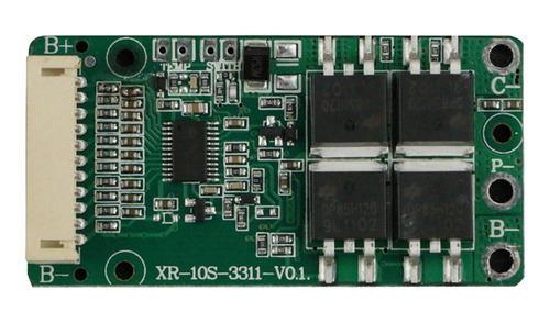 Protector De Carga De Batería De Iones De Litio Bms 10s 36v