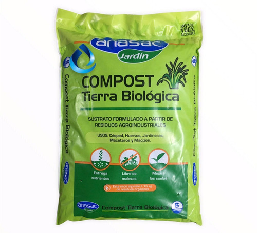 Tirra Biologica Compost 6 Litros - Anasac  